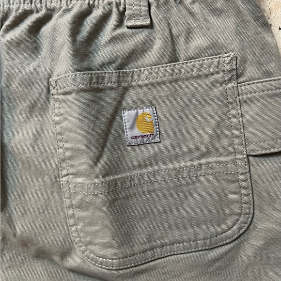 WOMEN'S RUGGED FLEX® RELAXED FIT CANVAS WORK SHORT Size 10 - Picture 6 of 7